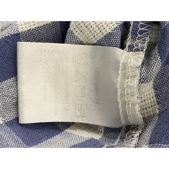 Rock 47 Wrangler Women’s western snap plaid blue white Shirt Size Small - Picture 8 of 9